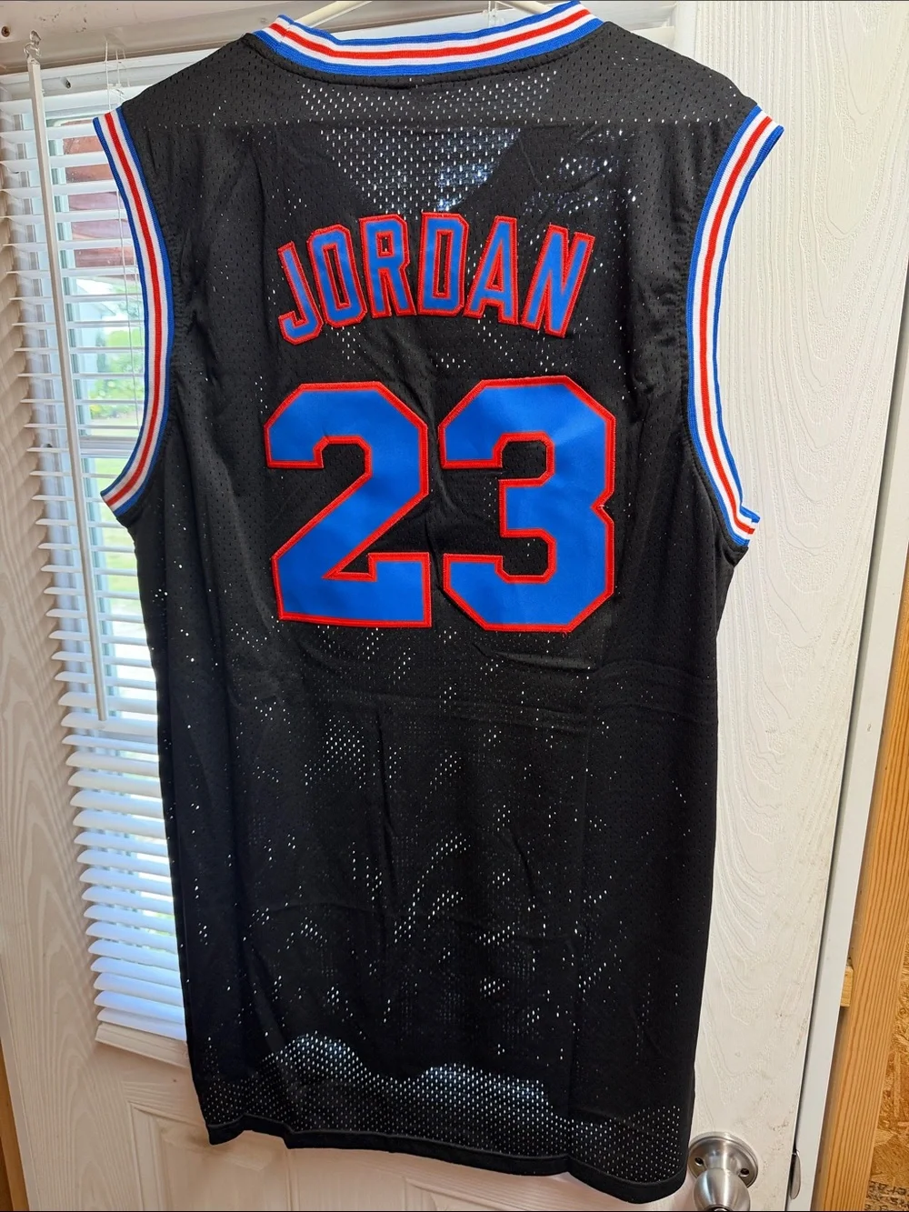 Jordan Black/White Jersey with Blue and Red Trim ( XXXL)